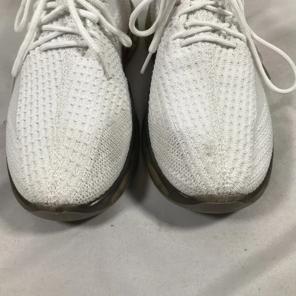 Wanted Dash White Sneaker Shoe Rainbow Sole Womens US 7.5 See Pics